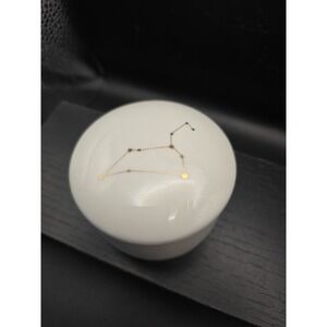 Fringe Studio Leo Zodiac Constellation  2-Piece Ceramic Round Trinket Box